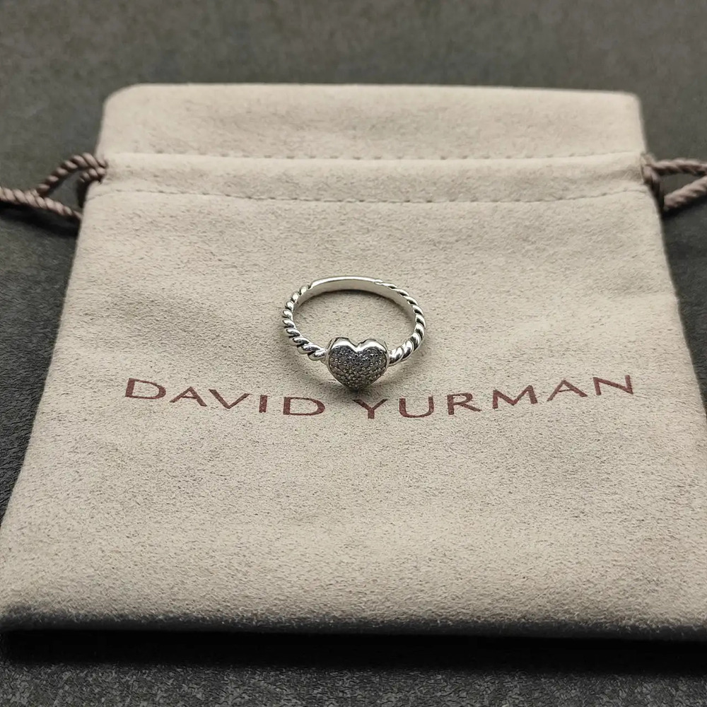 David Yurman Heart-Shaped Diamond Ring